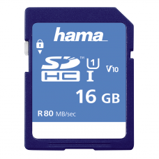 Hama SDHC 16GB Class 10 UHS-I 80MB/s Memory Card